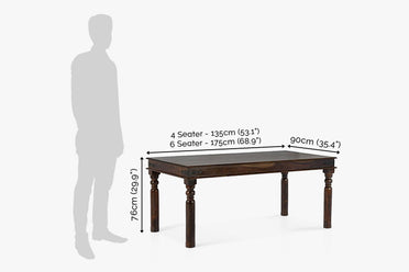 Solid Wood Jaipur Dining Set Seater - Main Image