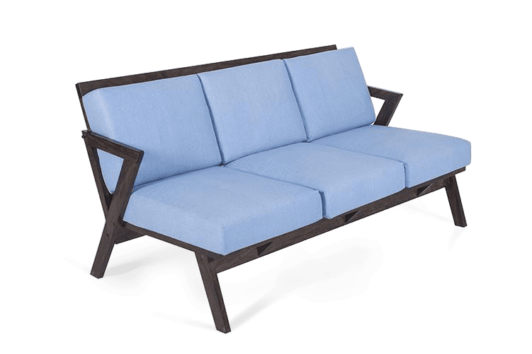 Solid Wood Buck Sofa 3 Seater