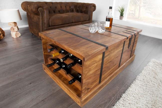 Solid Wood Country Wine Box Bar