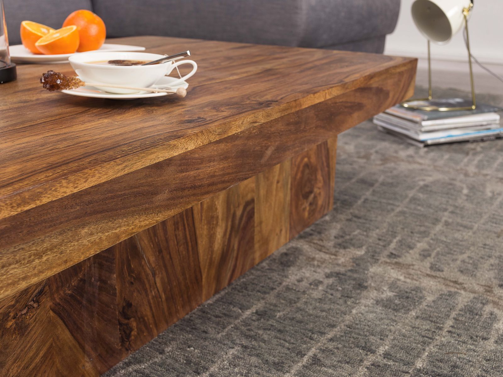 Solid Wood Charlie Low Coffee Table - Buy Furniture Online
