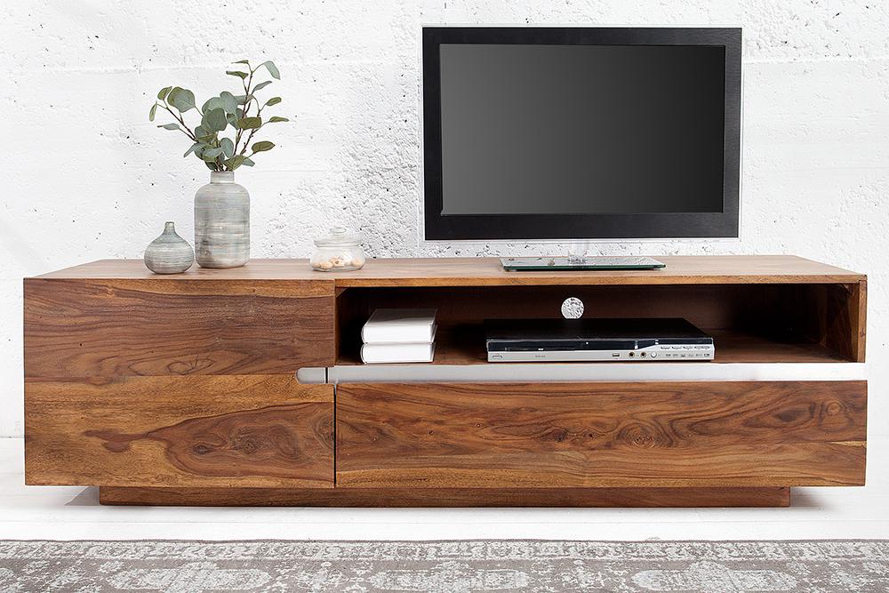 Solid Wood Shine Tv Unit