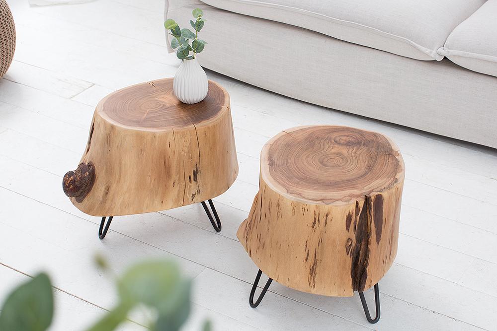 Solid Wood INDIANA Pod Stool