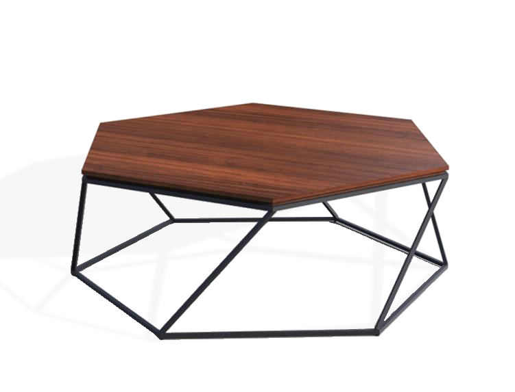 Solid Wood INDIANA Hex Coffee Table