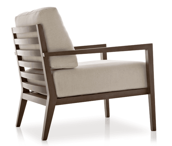 Solid Wood Capital Easy Chair