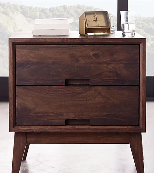 Solid Wood Rayon Bedside Table