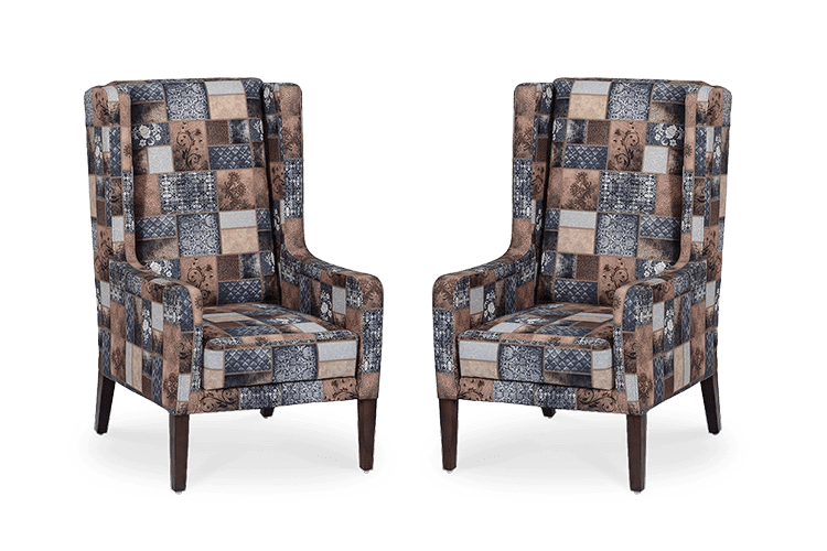Set of 2 Europea Dusk Wing Chair