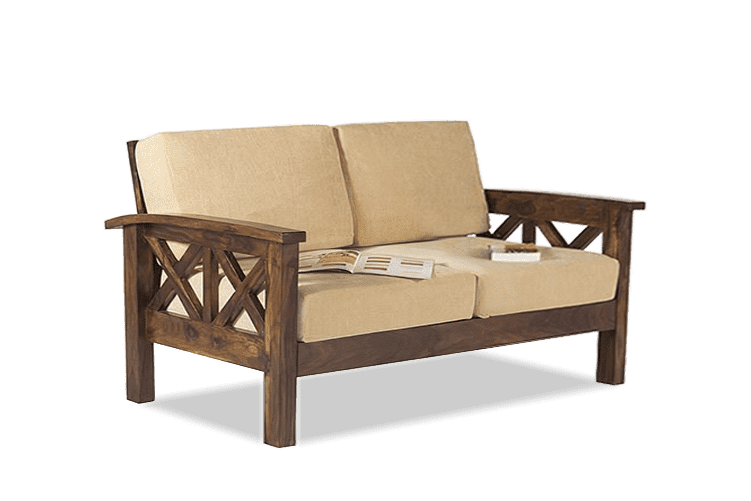 Solid Wood Criss Sofa B 2 Seater