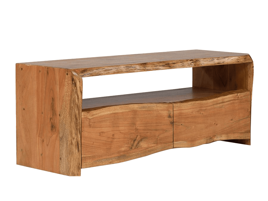 Solid Wood INDIANA Thar Tv Unit with 2 Drawers