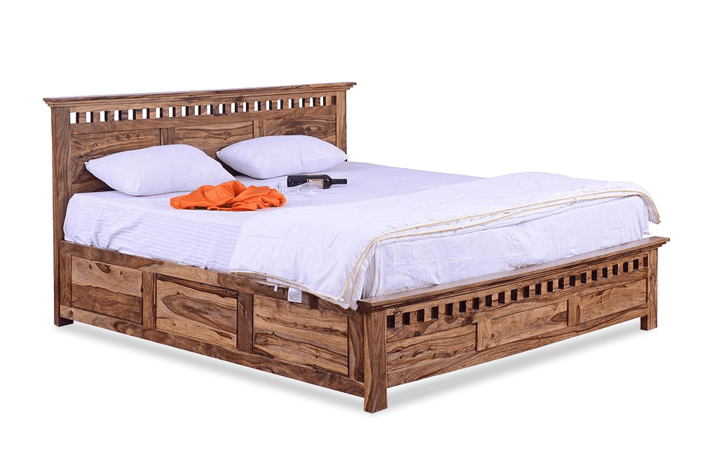 Kuber Bed Solid Wood Furniture Online , Buy Beds Online, Kaveri Bed