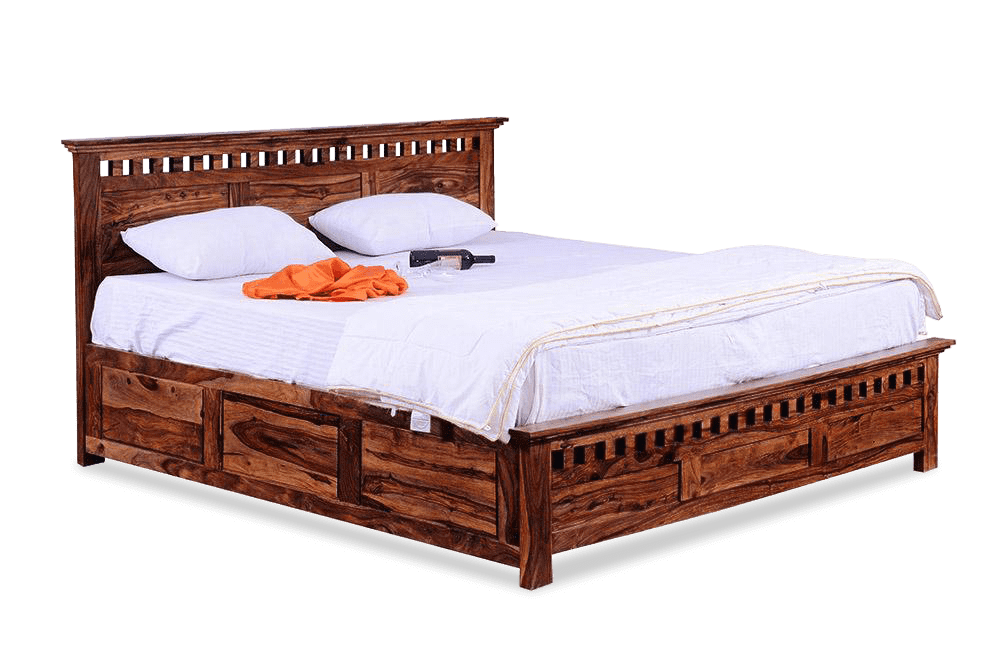 Kuber Bed Solid Wood Furniture Online , Buy Beds Online, Kaveri Bed