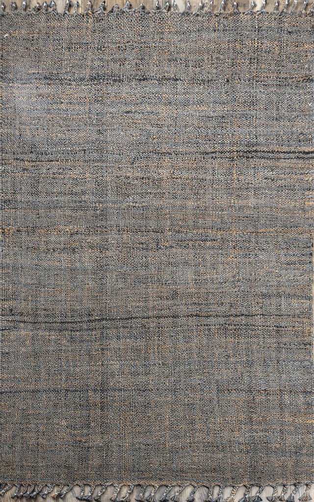 Alma Grey Jute Handwoven Panja Dhurrie