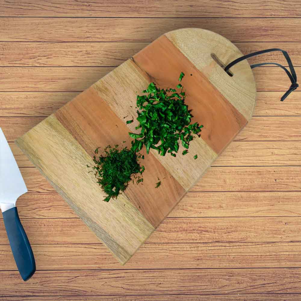 Solid Multiwood Striped Chopping Board
