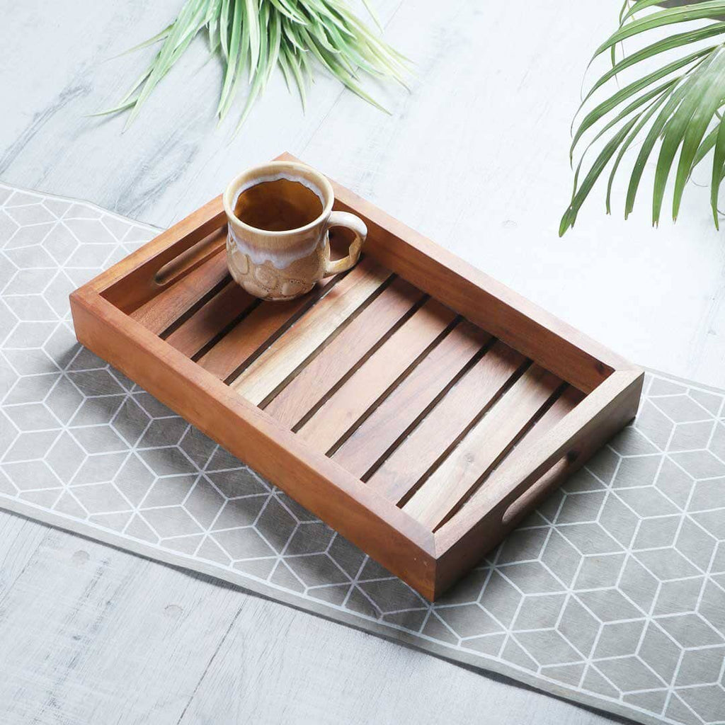 Wooden In Acacia Serving Tray
