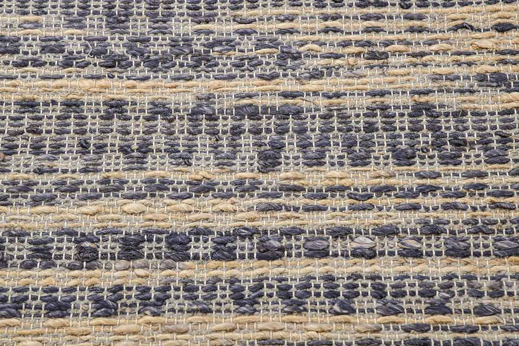 Boho Denim Blue Natural Hand Woven Carpet