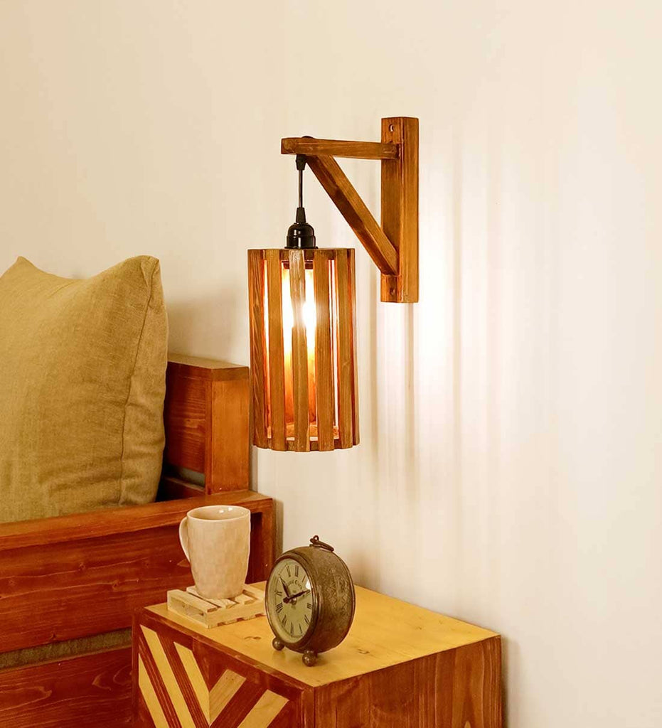 Casa L Brown Wooden Wall Light