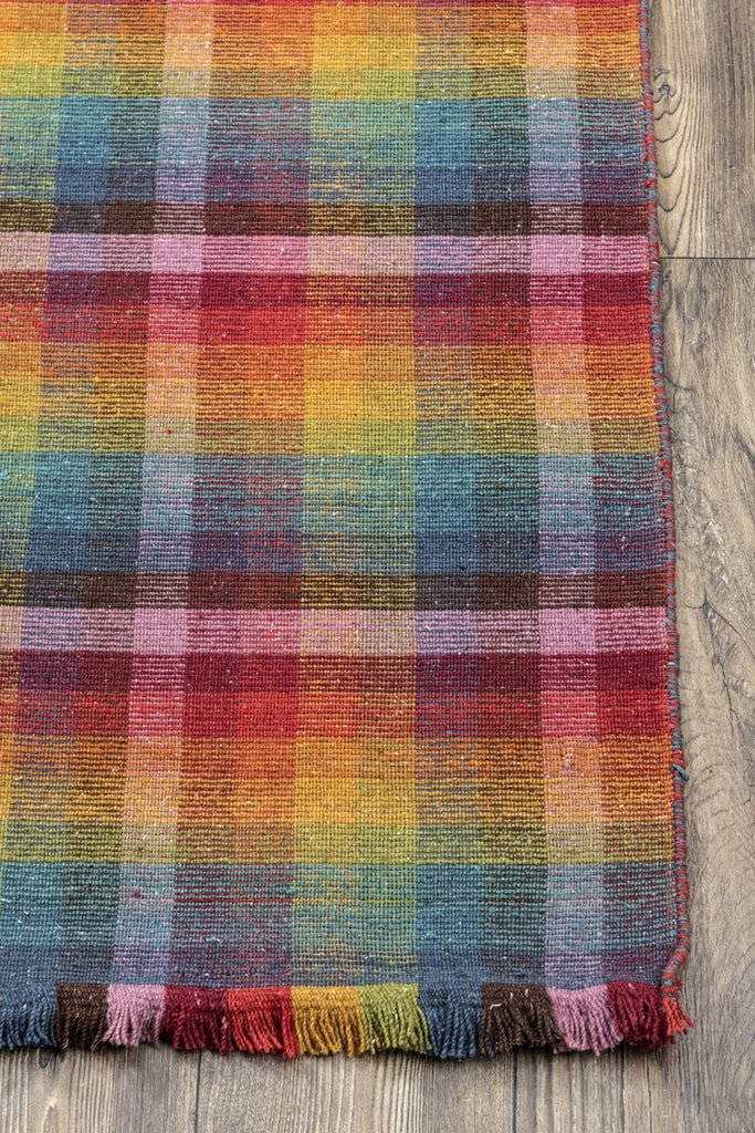 Dalia Multy Wool Handloom Dhurrie