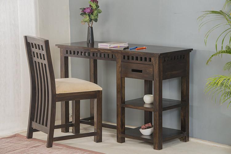 Elegant Wooden Study Table for a Home Office | Saraf Furniture