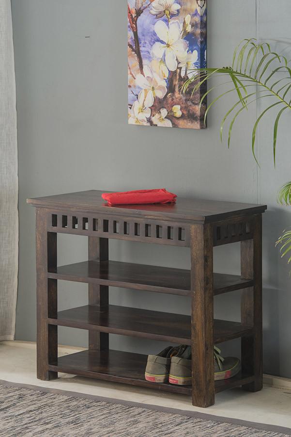 Solid Wood Kuber Shoe Rack