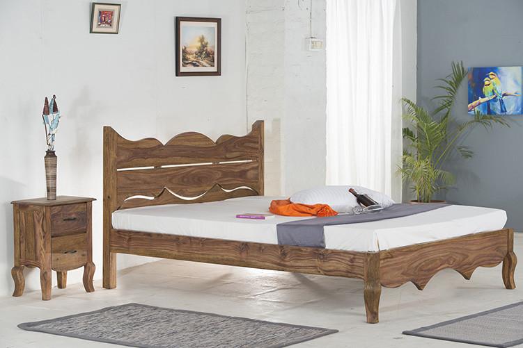 Solid Sheesham Wood bed - Tania Grand Bed
