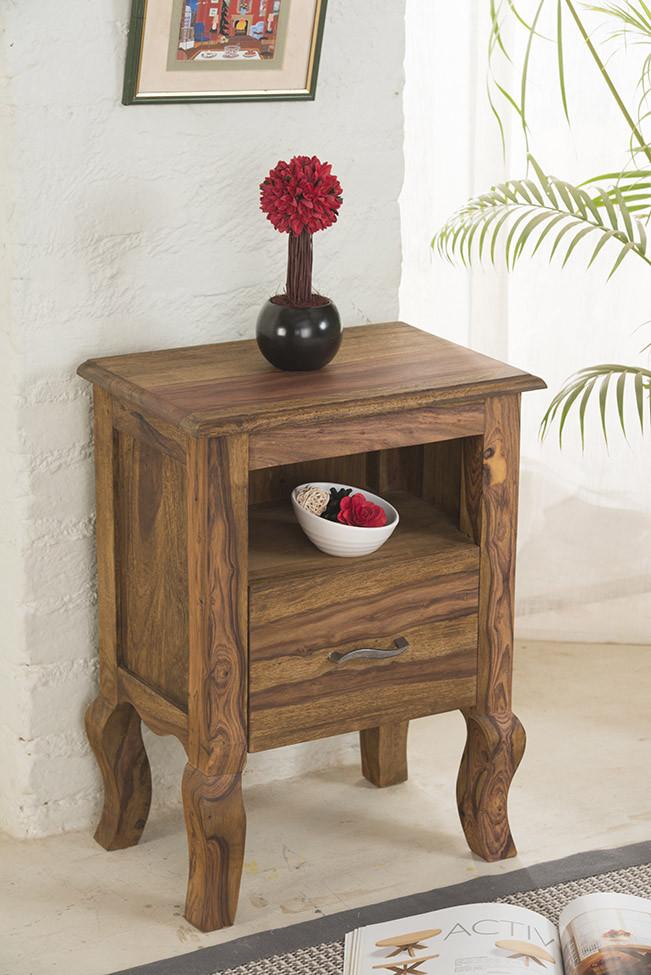 Solid Wood Tania Bedside Table