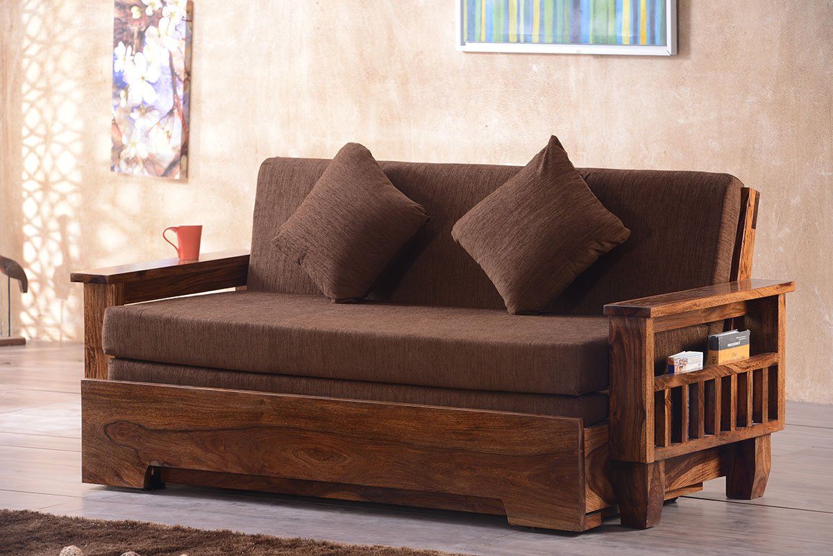 Solid Wood Jodhpur Sofa Bed