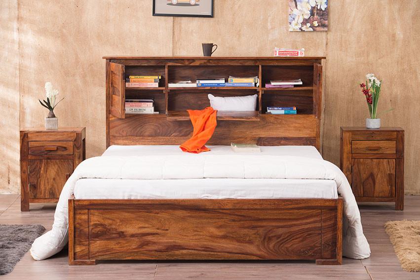 Solid Wood Depot Storage Bed