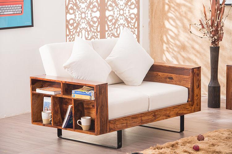 Solid Wood Cubox Sofa 2 Seater