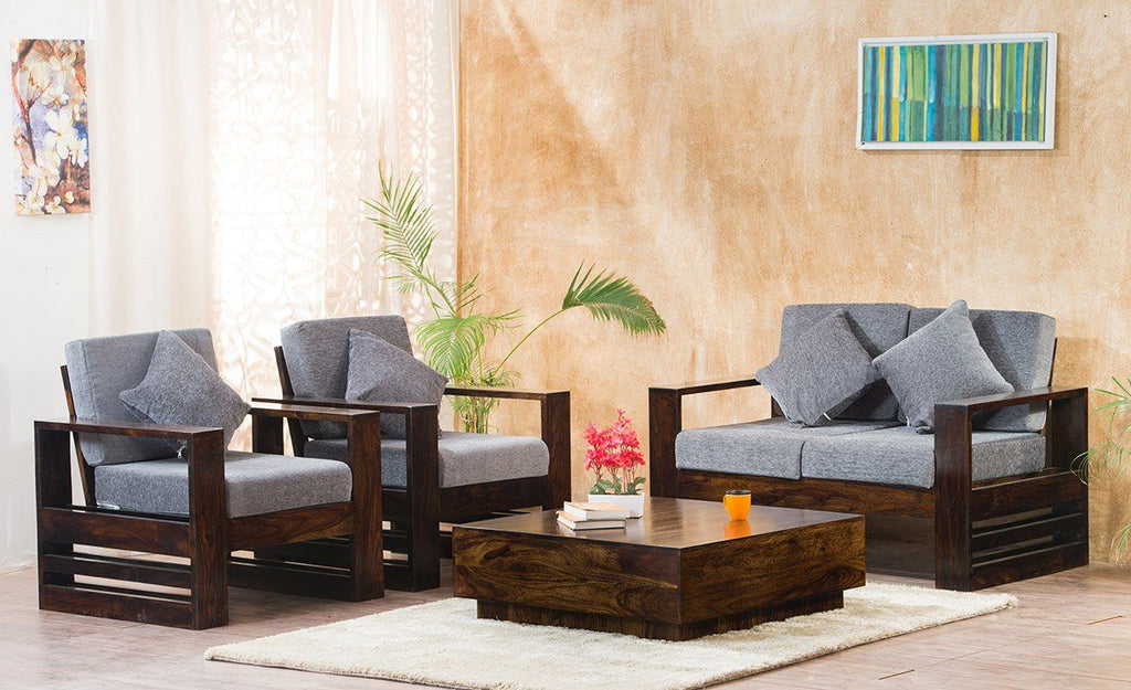 Solid Wood Bennett Sofa Set