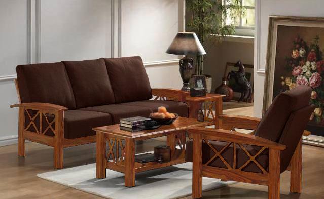 Criss Sofa Set -Solid Wood Furniture Online , Buy Sofa Online – Saraf ...
