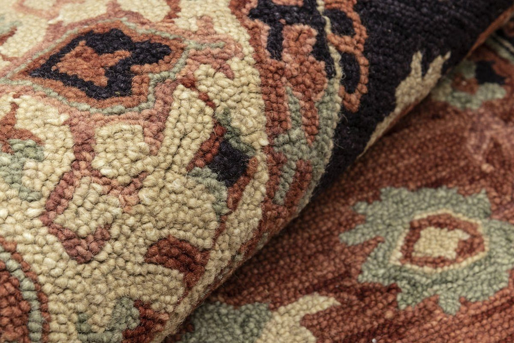 Edan Red Hand Tufted Wool Carpet