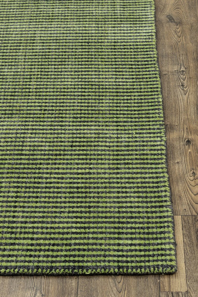 Esme Green Wool Handloom Carpet