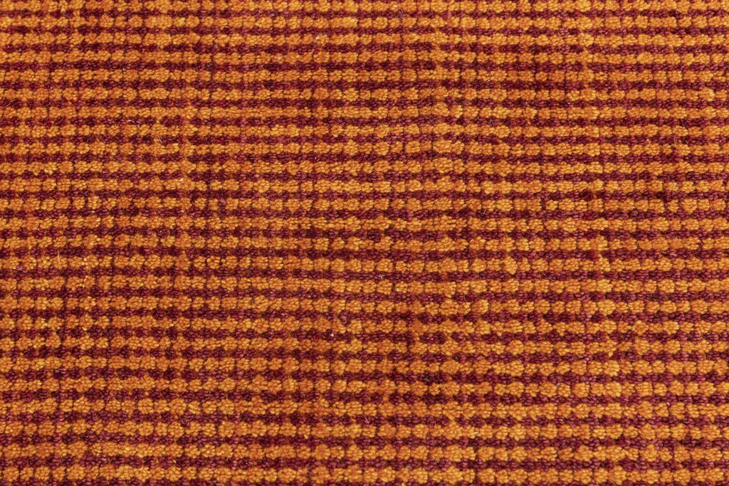 Floret Orange Wool Handloom Carpet