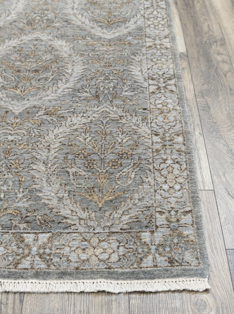 Luxury - Tattvam Grey Bronze New Zealand Wool Hand Knotted Premium Carpet