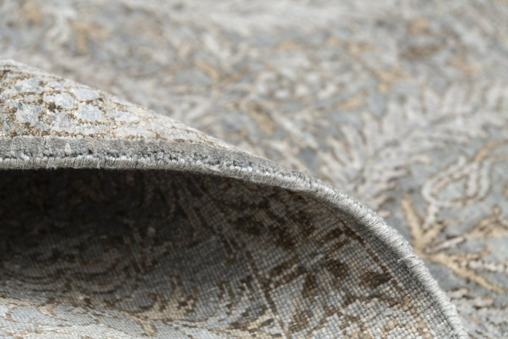 Luxury - Tattvam Grey Bronze New Zealand Wool Hand Knotted Premium Carpet