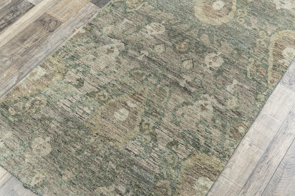 Luxury - Valentia Green New Zealand Wool Hand Knotted Premium Carpet