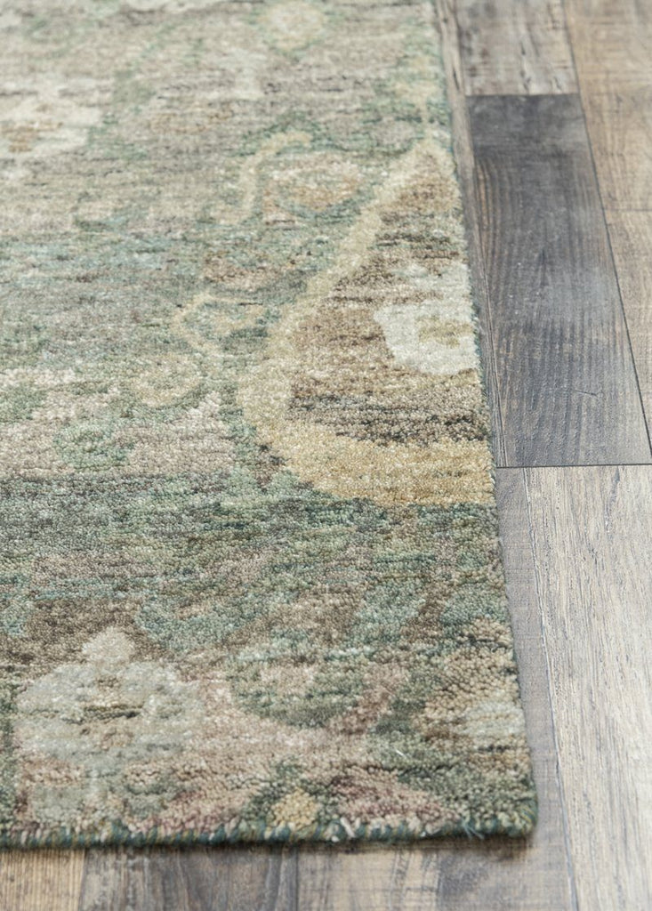 Luxury - Valentia Green New Zealand Wool Hand Knotted Premium Carpet