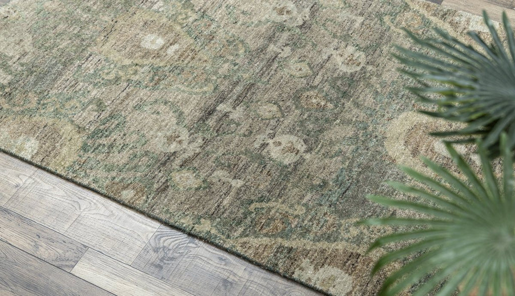 Luxury - Valentia Green New Zealand Wool Hand Knotted Premium Carpet