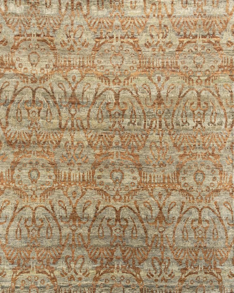 Luxury - Myriad Grey Rust New Neland Wool Hand Knotted Premium Carpet