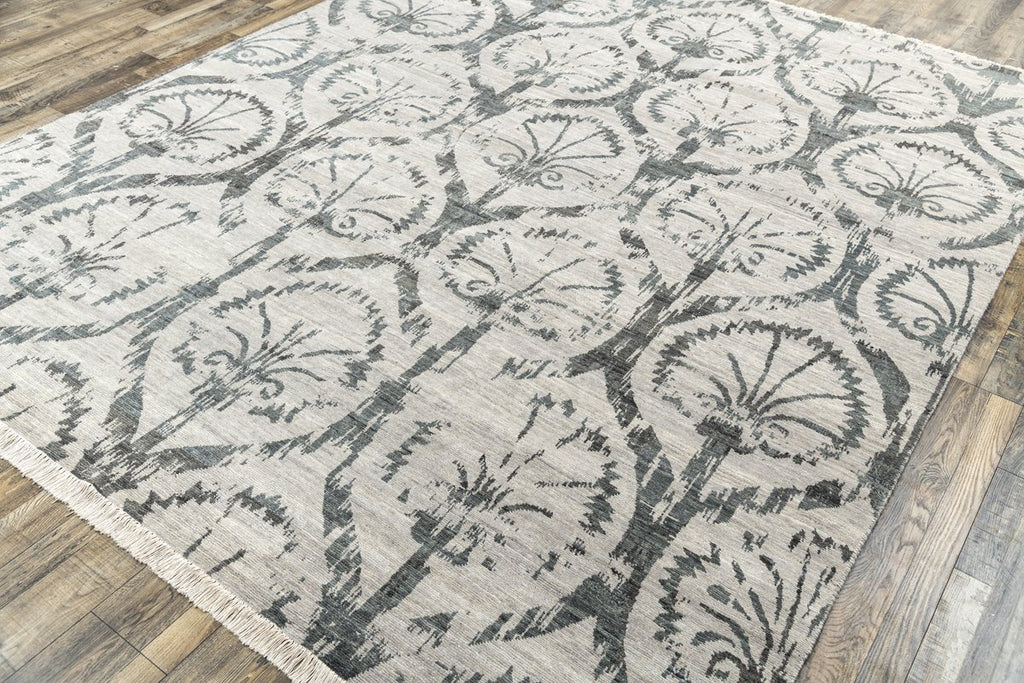 Luxury - Sinclaire Grey New Zealand Wool Hand Knotted Premium Carpet