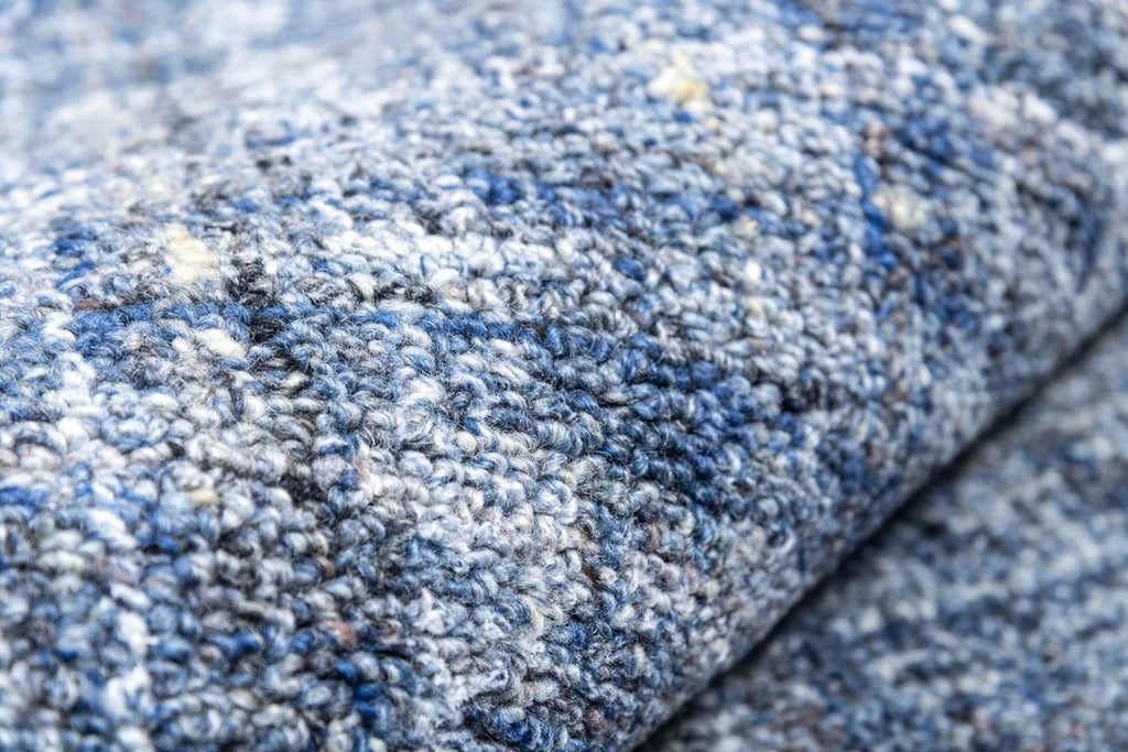 Gemma Blue Wool Hand Knotted Premium Carpet