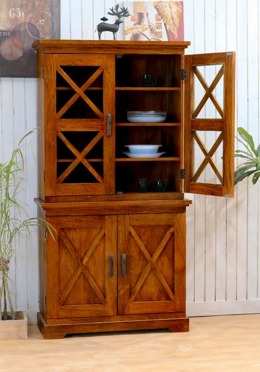 Solid Wood Crossia Kitchen Cabinet