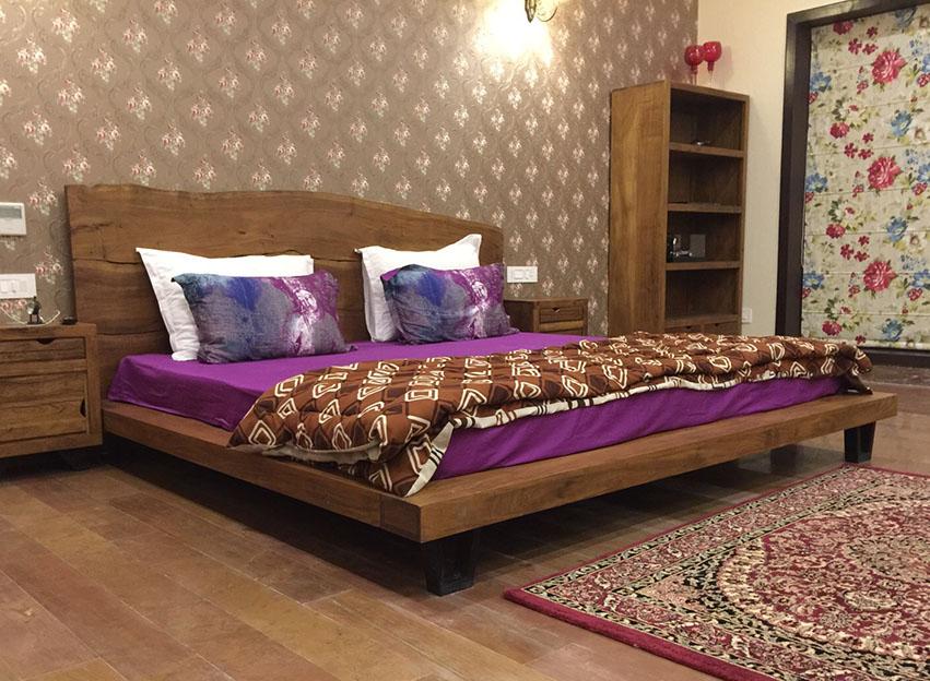 Solid Wood INDIANA Live Platform Bed