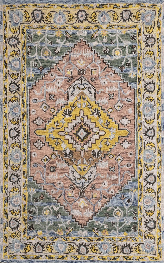 Jaimak Pink Multi Hand Tufted Wool Carpet