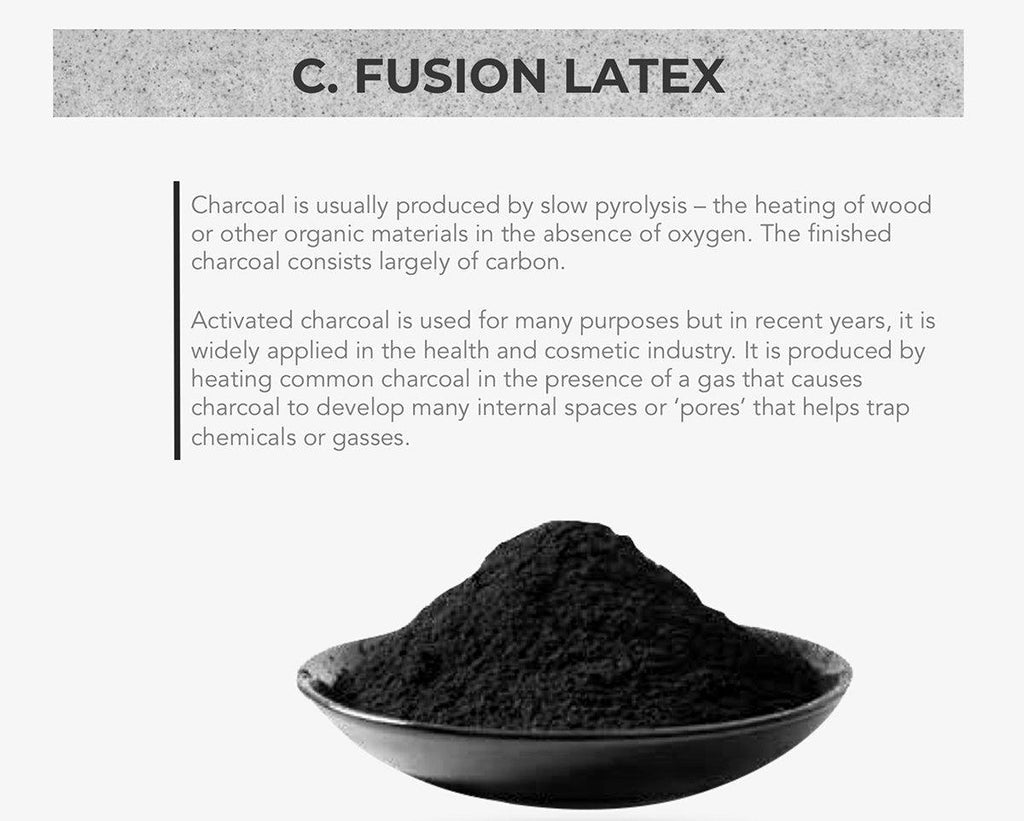 Charcoal Infused 100% Natural Latex Dunlop Pillows