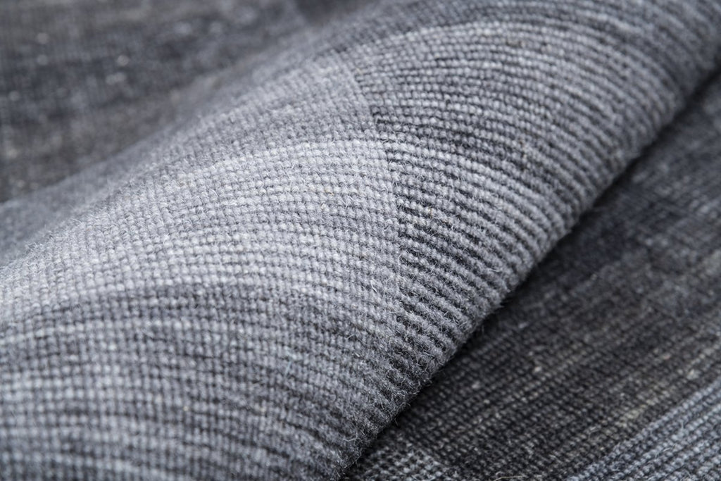 Noor Grey Wool Handloom Dhurrie