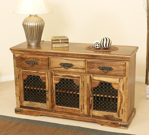 Solid Sheesham Wood Sideboard