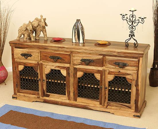 Solid Sheesham Wood Sideboard