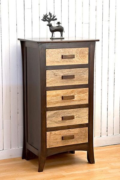 Solid Wood Y Contrast Drawer Chest