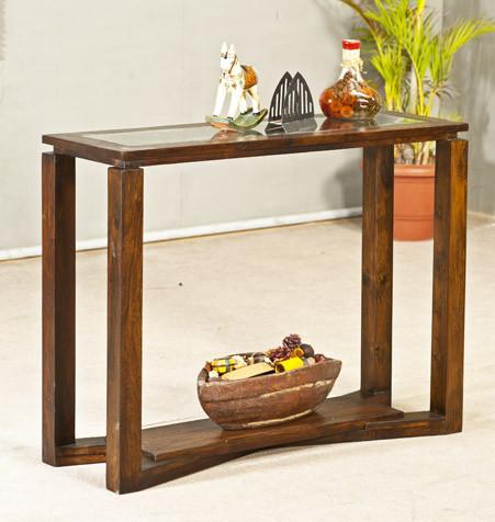 Double Shelf Console Table