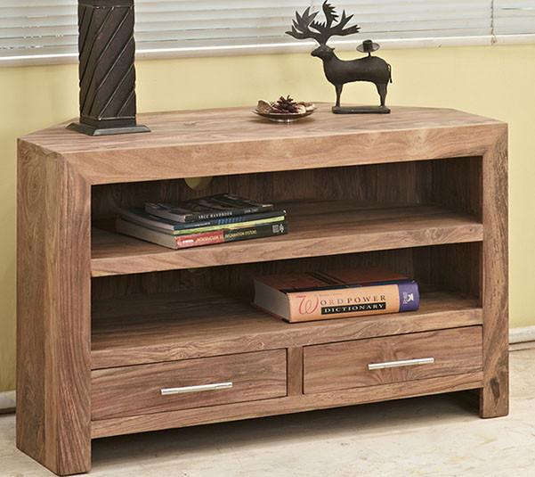 Solid Wood Durban Corner Tv unit